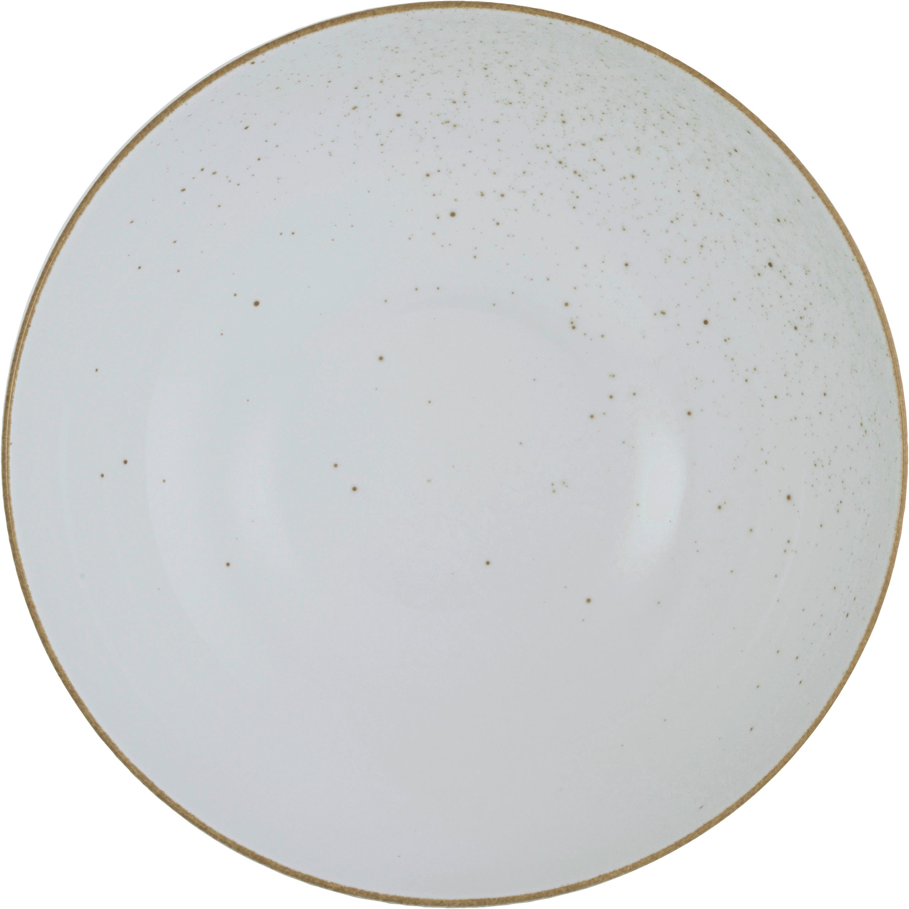 Salátástál Capri - fehér, Modern, kerámia (25/25/8cm) - Premium Living