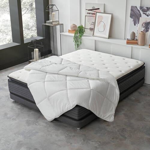 Bettdecke Anti Stress ca. 200x200 cm - Weiß, Basics, Textil (200/200/3cm) - Yatas
