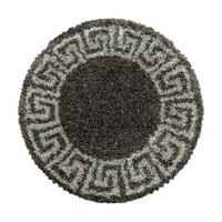 Hochflorteppich Hera Taupe Ø ca. 200cm - Taupe, Design, Textil (200cm)