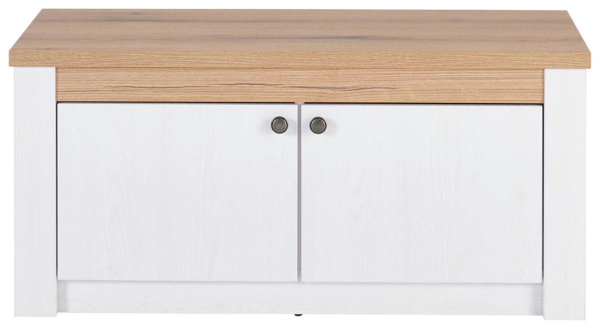 Klop Rovigio, Barva Macesna, Bela - črna/barve hrasta, Basics, kovina/umetna masa (97/45,5/42,5cm) - Landscape