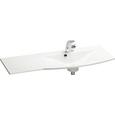 Waschbecken in Weiß - Weiß, MODERN (115/15,5/46cm) - premium living
