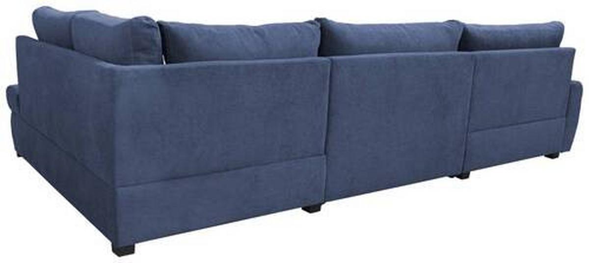 Coltar CANION - albastru închis, Design, textil (174/322/173cm) - Modern Living