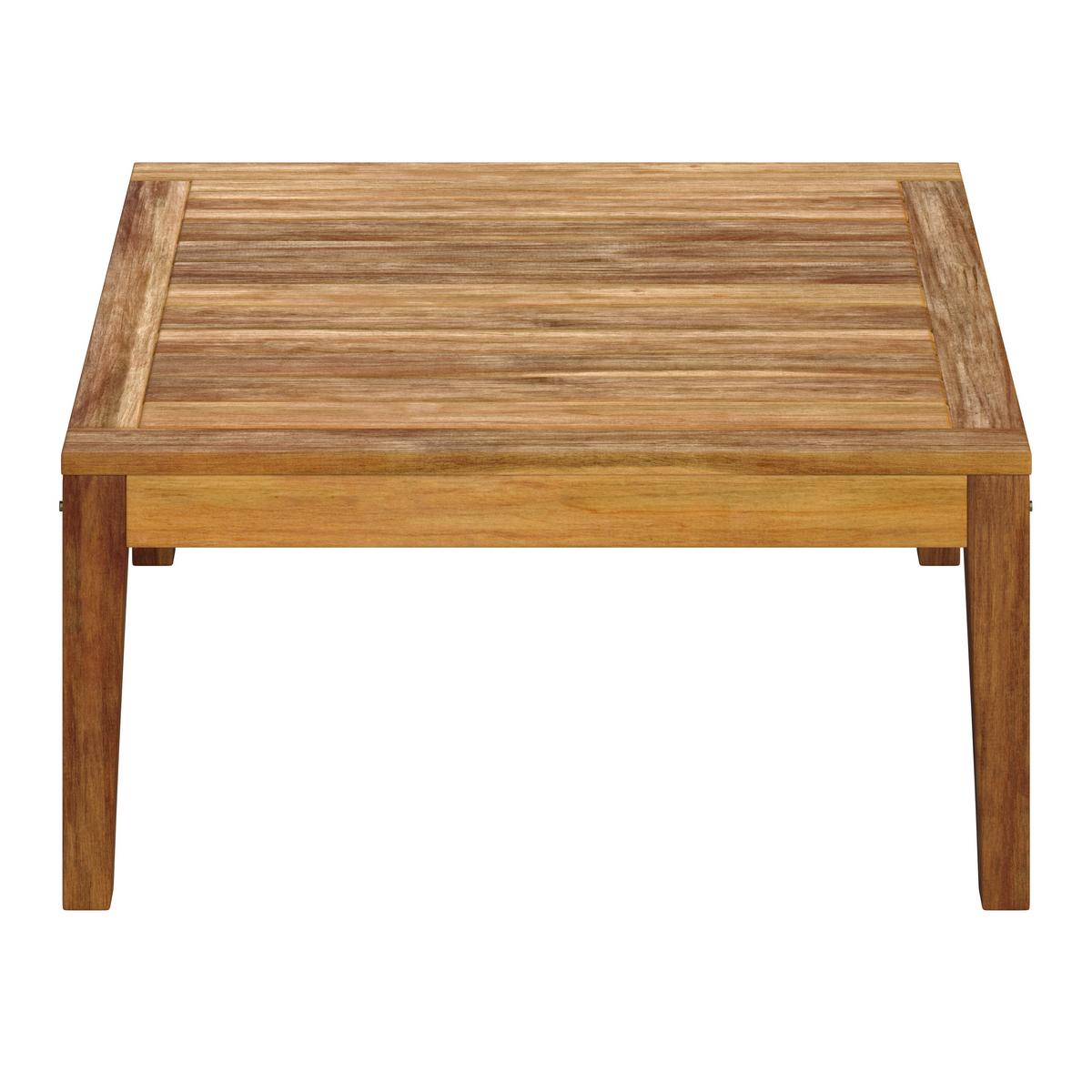 Banc de jardin Ornela ORNELA - crème/couleur d'acacia, Modern, textile/bois (240/66/60cm) - Bessagi Garden