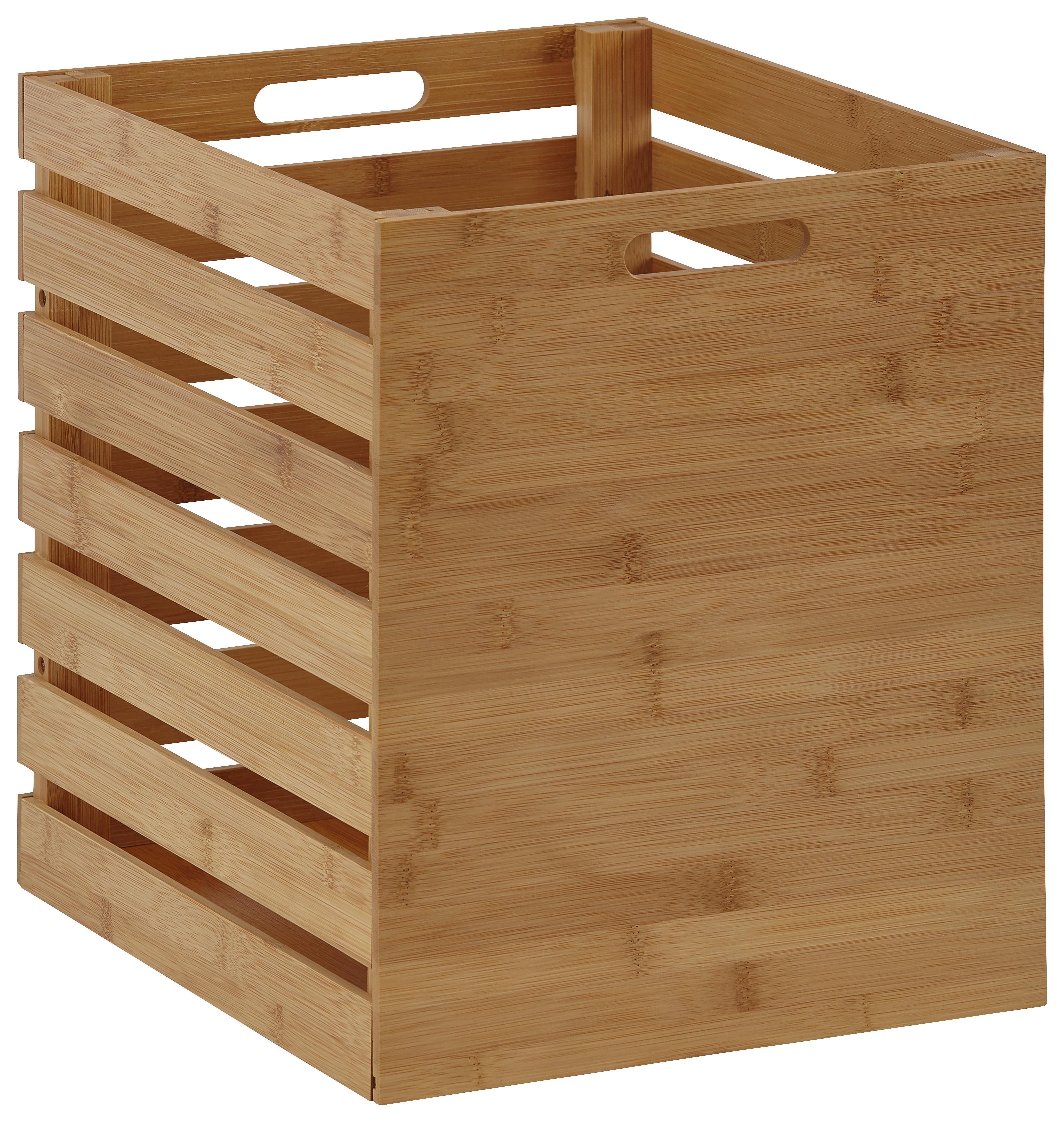 Box aus Bambus ca. 30x36x34,60 cm 'Mirella' - MODERN, Holz/Holzwerkstoff (30/36/34,60cm) - Bessagi Home