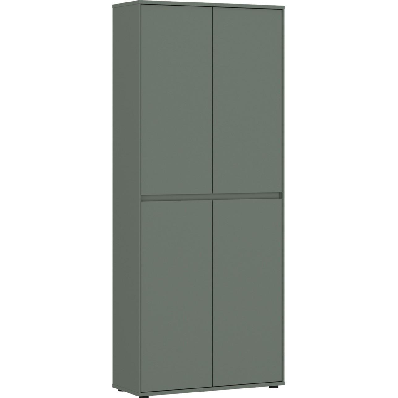 Dulap pentru hol ZAPATO - verde salvie, Design, material pe bază de lemn (75/185,9/35,3cm) - Modern Living