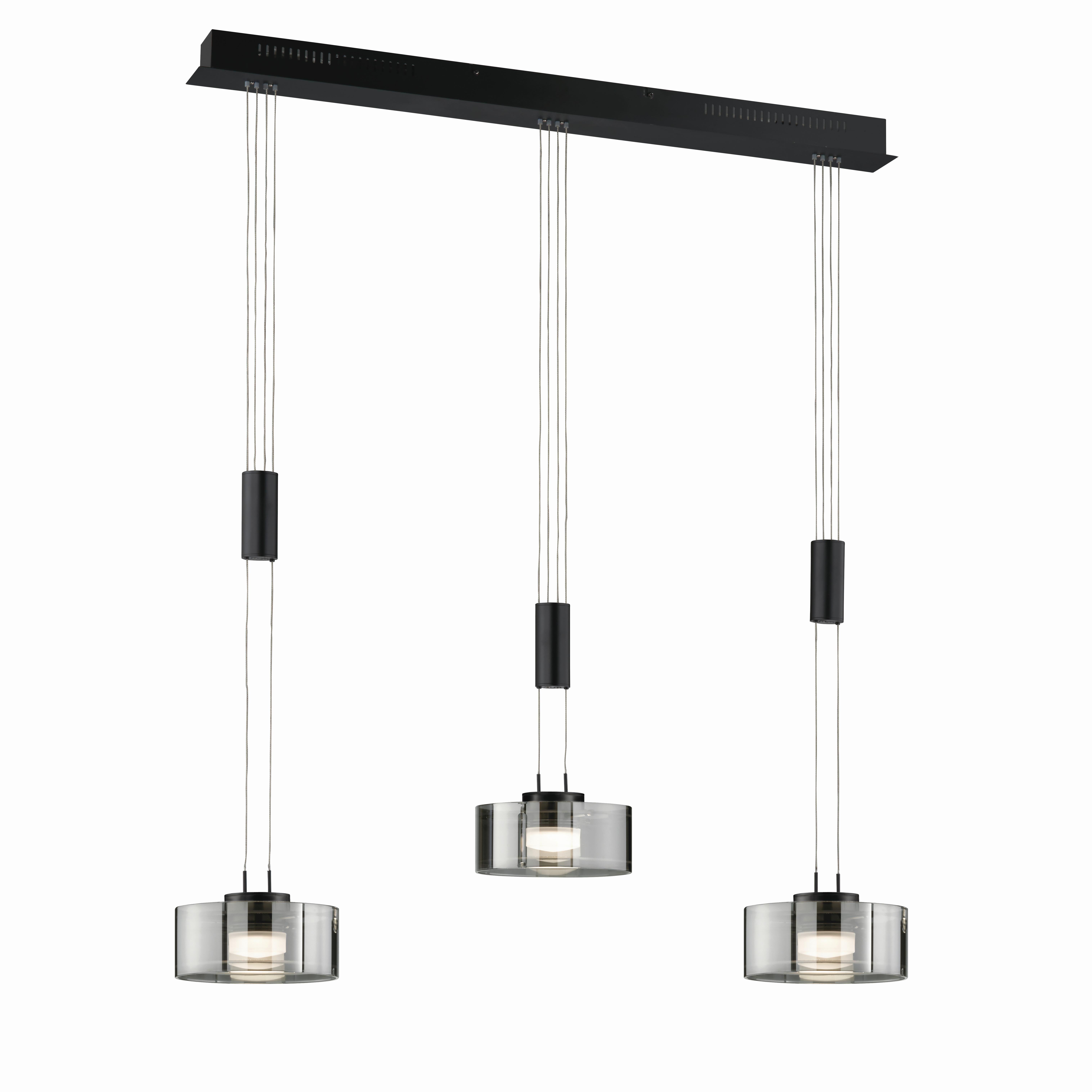 LAMPA WISZĄCA LED 61096 LAVIN - Design, metal/szkło (100/20/160cm) - Fischer & Honsel