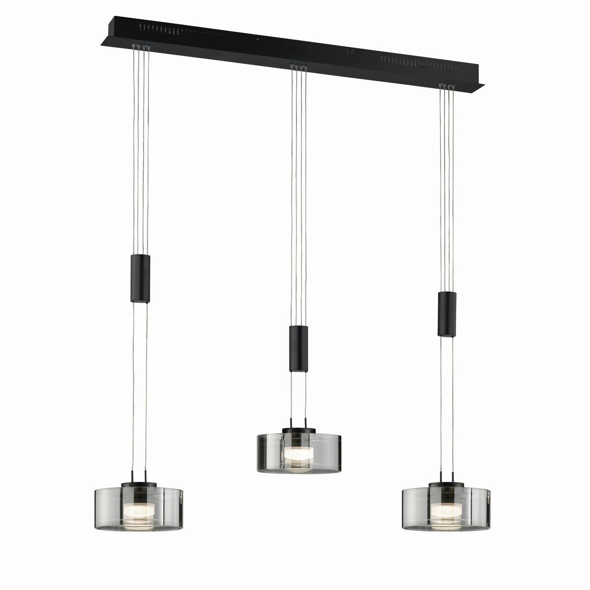 LAMPA WISZĄCA LED 61096 LAVIN - Design, metal/szkło (100/20/160cm) - Fischer & Honsel