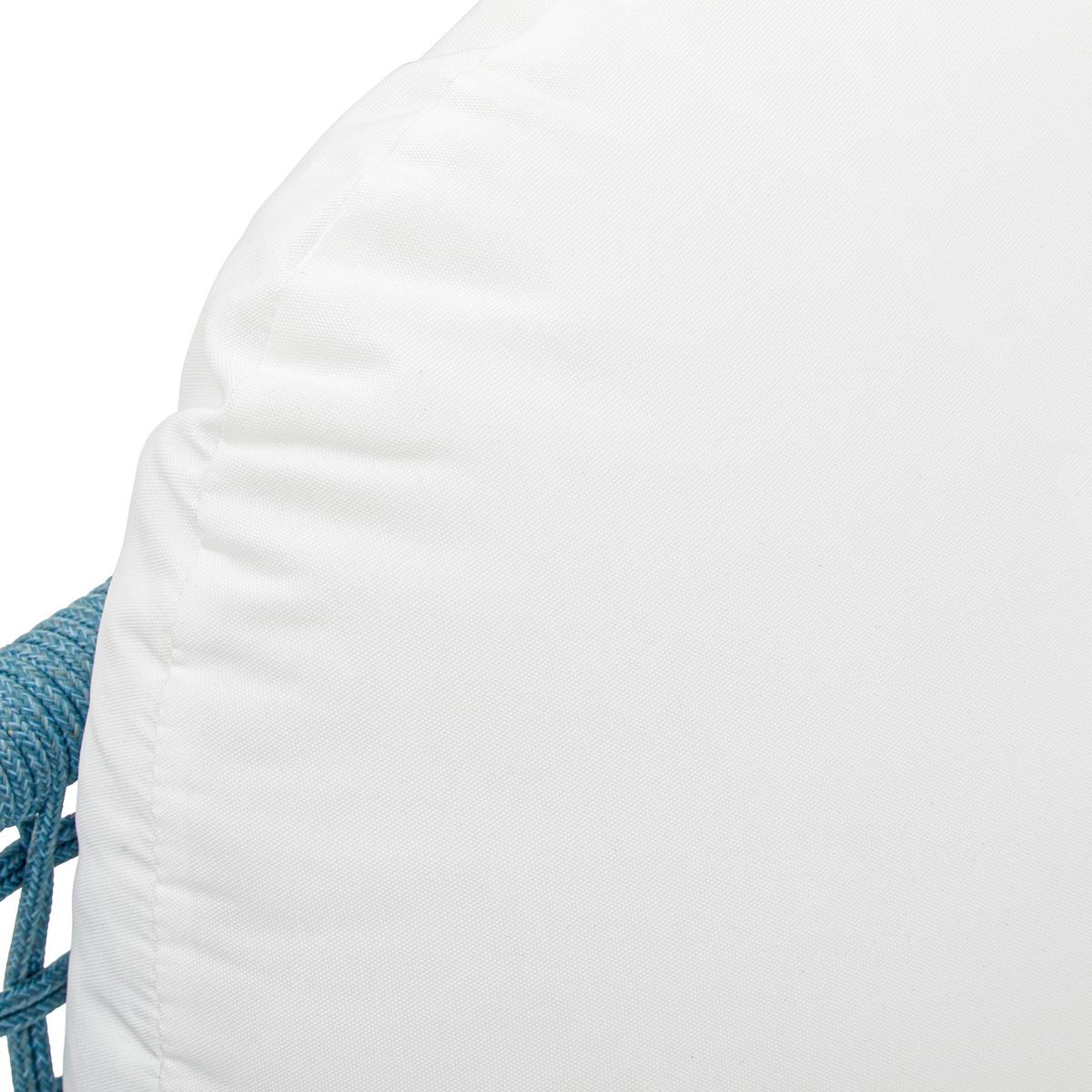 île de soleil weiß/blau, Outdoorgewebe - Türkis/Weiss, Modern, Textil/Metall (170/68/150cm) - Bessagi Garden