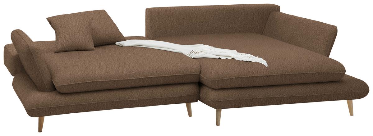 Kutna Garnitura Monte - cappuccino/prirodne boje, Romantično / ladanjski, tekstil/drvo (283/181cm) - Premium Living
