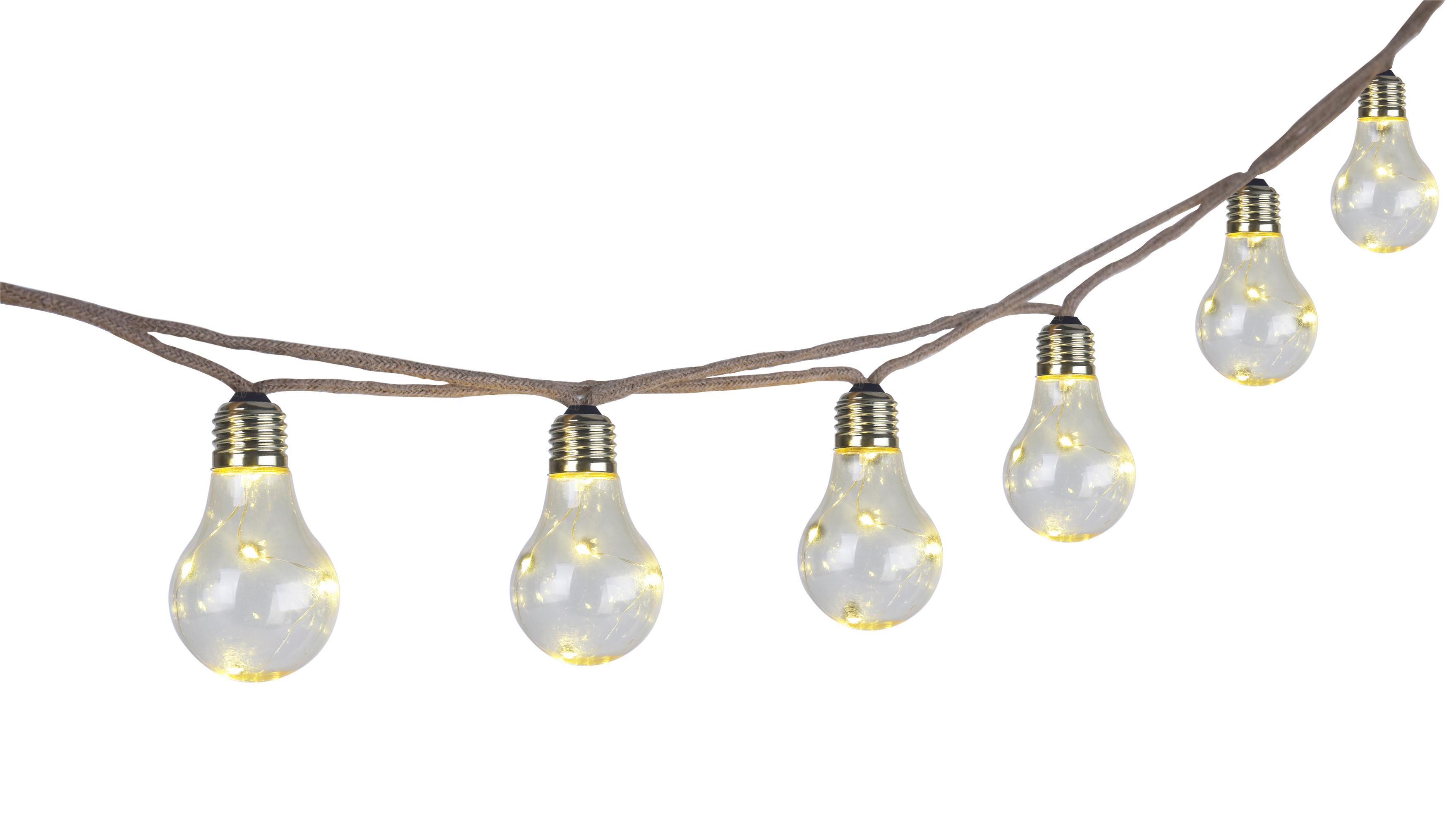 Solarleuchte 33694-10 in Bernsteinfarben max. 50x0,06 W - Bernsteinfarben, Design, Naturmaterialien/Kunststoff (10,6/570cm) - Globo