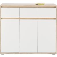 Comodă Pluto - stejar Sonoma/alb, Modern, material pe bază de lemn (118/103/48cm) - Modern Living