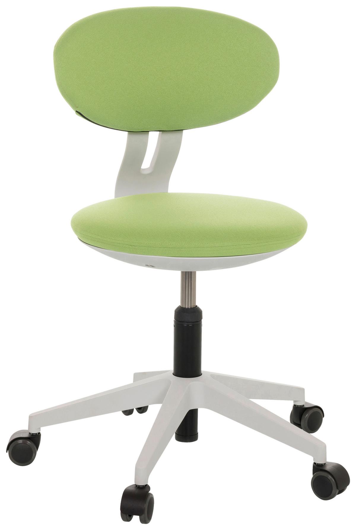 Jugenddrehstuhl Minimovo ca.42x66-87x52cm Grün - Weiß/Grau, Basics, Kunststoff/Textil (42/66-87/52cm) - MID.YOU