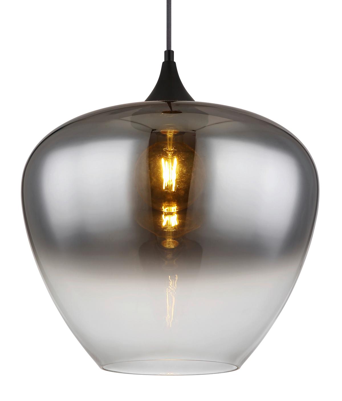 Luster Maxy - prozirna/crna, Dizajnerski, staklo/metal (40/120cm)