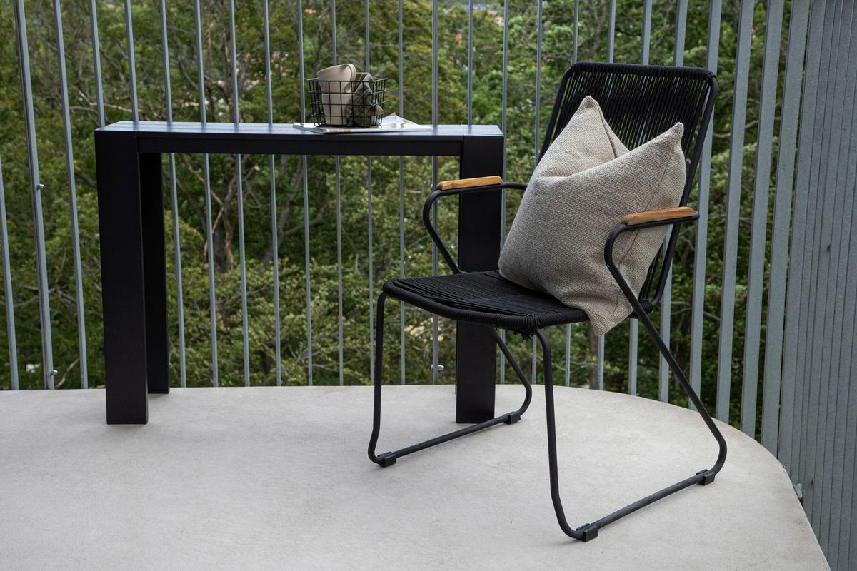 GARTENSESSEL BOIS - Schwarz, KONVENTIONELL, Metall (55/82/51cm) - Gardenson