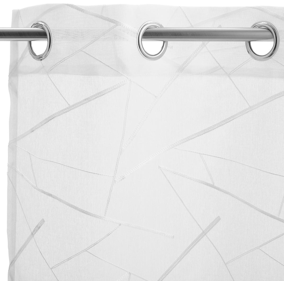 ZASŁONA NA PRZELOTKACH GRAPHIK - biały, Design, tkanina (140/245cm) - Esposa