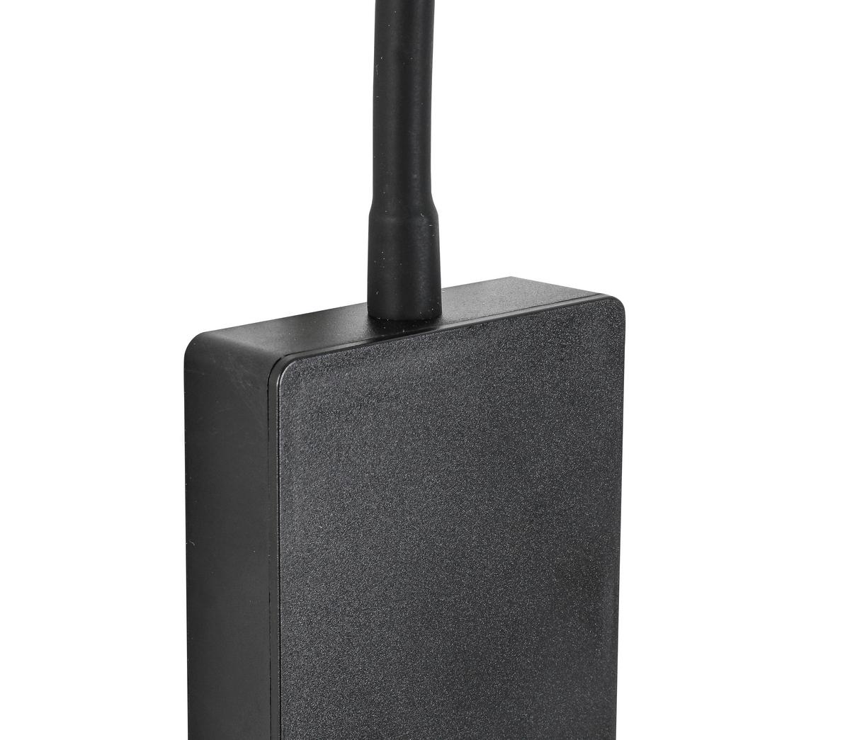 LED-Wandleuchte Witi Schwarz max. 2 Watt - Schwarz, MODERN, Kunststoff/Metall (3,08/7/max 49,65cm) - Mömax