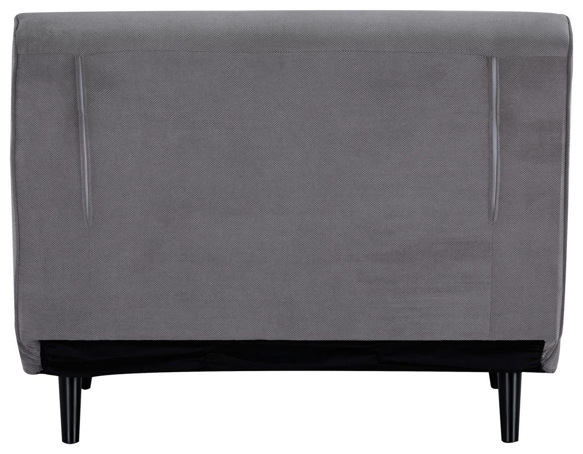 Fotoliu extensibil SVEN - gri, Modern, lemn/textil (101/81/90cm) - Modern Living
