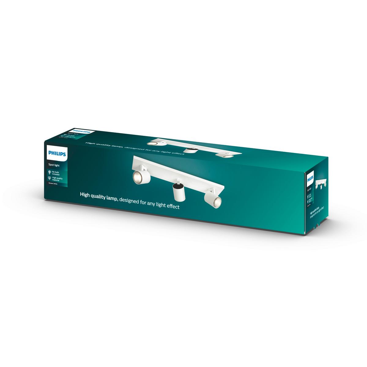 LAMPA SUFITOWA 530933112 SPOT RUNNER PHILIPS - biały, Basics, metal (48/10,9/9cm) - Philips