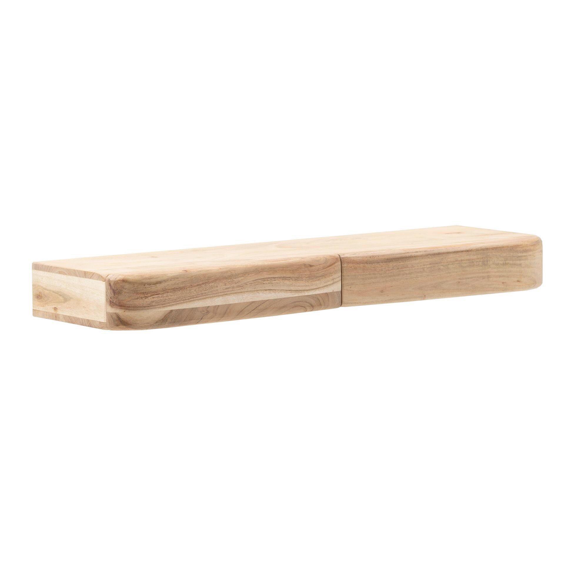 Wandboard Wl7.387 - Akaziefarben, Design, Holz (80/8/20cm) - Livetastic