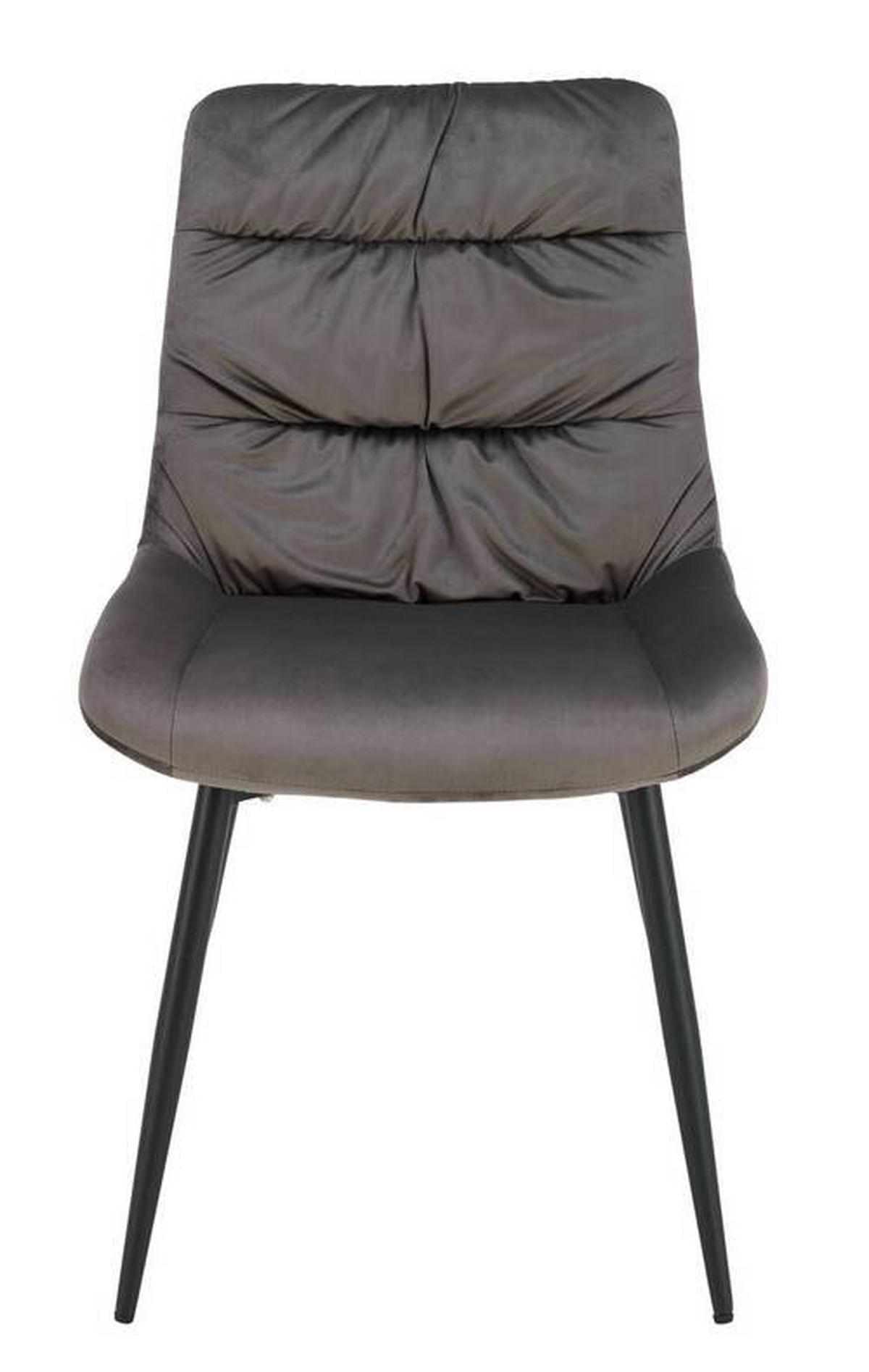 ZESTAW KRZESEŁ KÖLN - szary, Modern, metal/drewno (46/91/61cm) - Livetastic