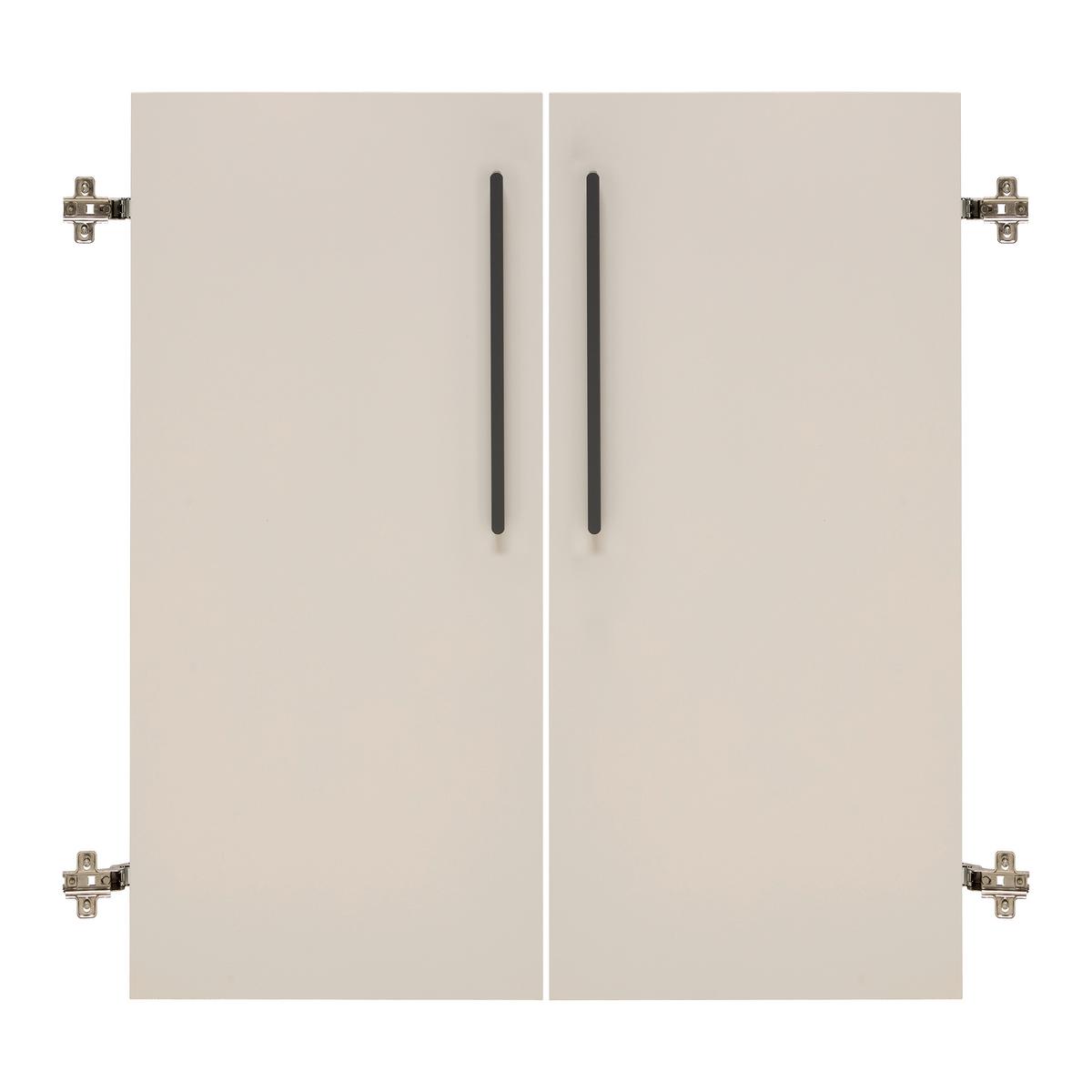 Türenset Massiccio Champagnerfarben - Champagner/Anthrazit, MODERN, Holzwerkstoff/Metall (74/101cm) - Mömax