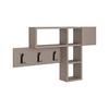 Wandgarderobe Game ca.99,5x61x15cm Mokka - Mokka, Design, Holzwerkstoff (99.5/61/15cm) - Livetastic