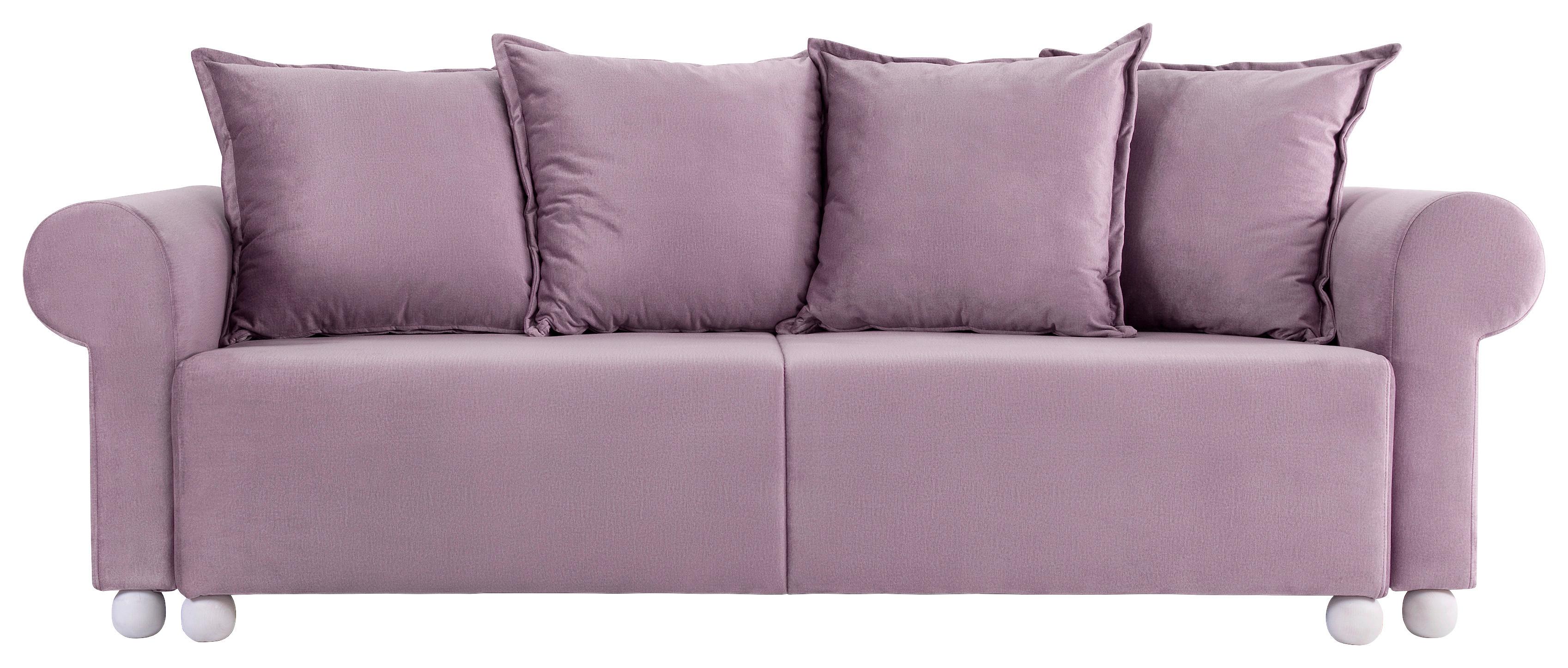 Velika Zofa Stilla, Roza - roza, Romantika (252/85/101cm) - Mömax