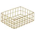 Korb Manhattan Gold - Goldfarben, Metall (20/15/6cm) Korb Manhattan Gold - Goldfarben, Metall (20/15/6cm)