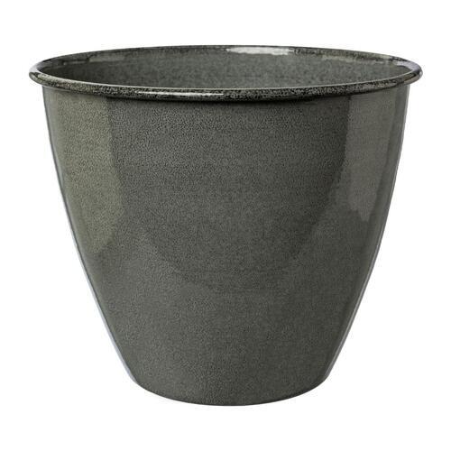 Kaspó Átm.: Kb. 26cm Talara I - szürke, Basics, fém (26cm) - Premium Living