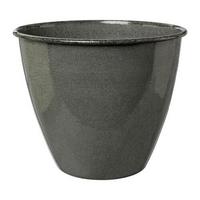 Kaspó Átm.: Kb. 26cm Talara I - szürke, Basics, fém (26cm) - Premium Living