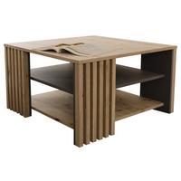 STOLIK KAWOWY GIBARIAN - szary/dąb artisan, Modern, materiał drewnopochodny (80/45/80cm) - Carryhome