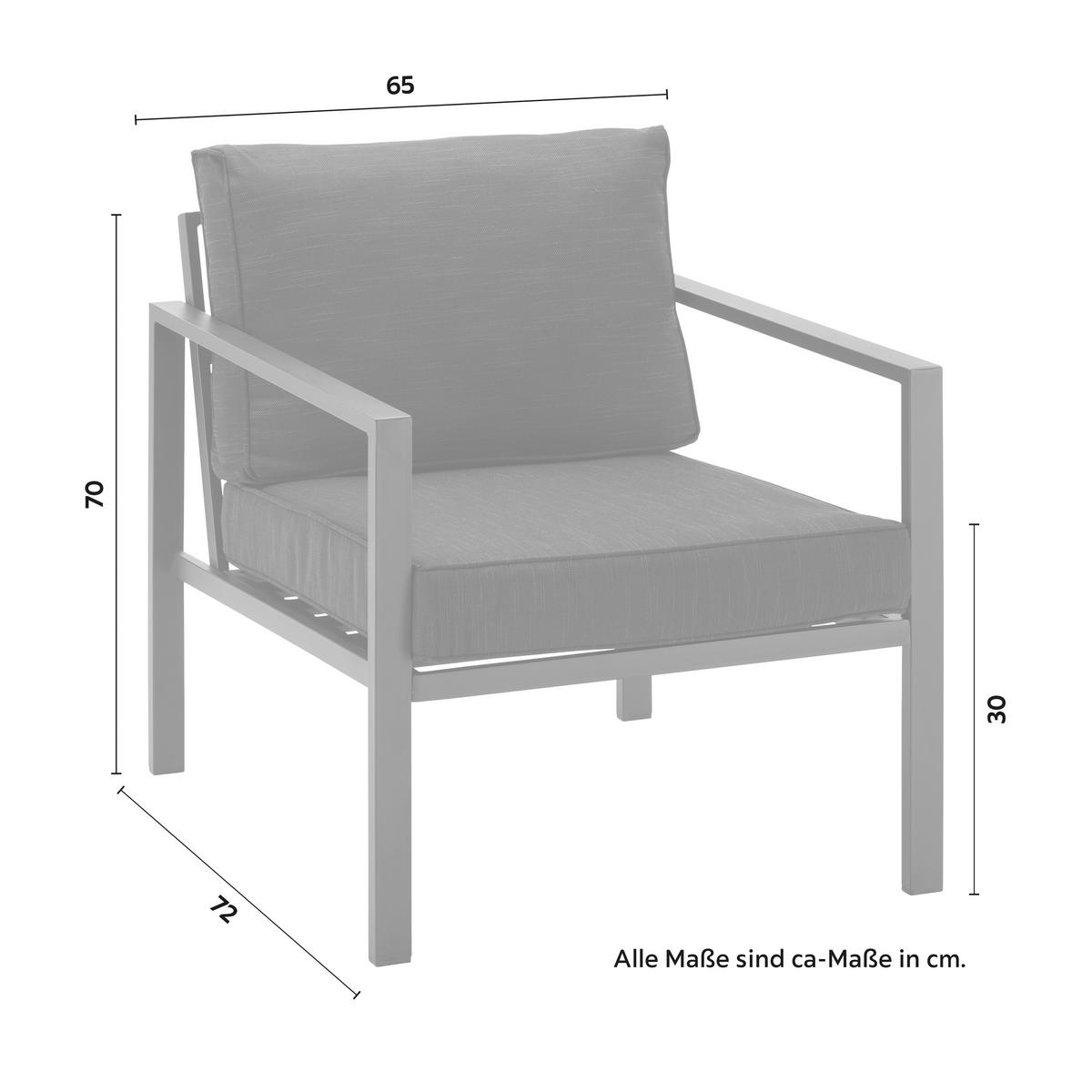 KOMPLET MEBLI TARASOWYCH ARIANNA - czarny, Modern, tworzywo sztuczne/metal (120/70/72cm) - Bessagi Garden