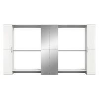 GARDEROBE PROJEKT X - Weiss Hochglanz/Weiss, Design, Holzwerkstoff (341/193/34cm) - Livetastic