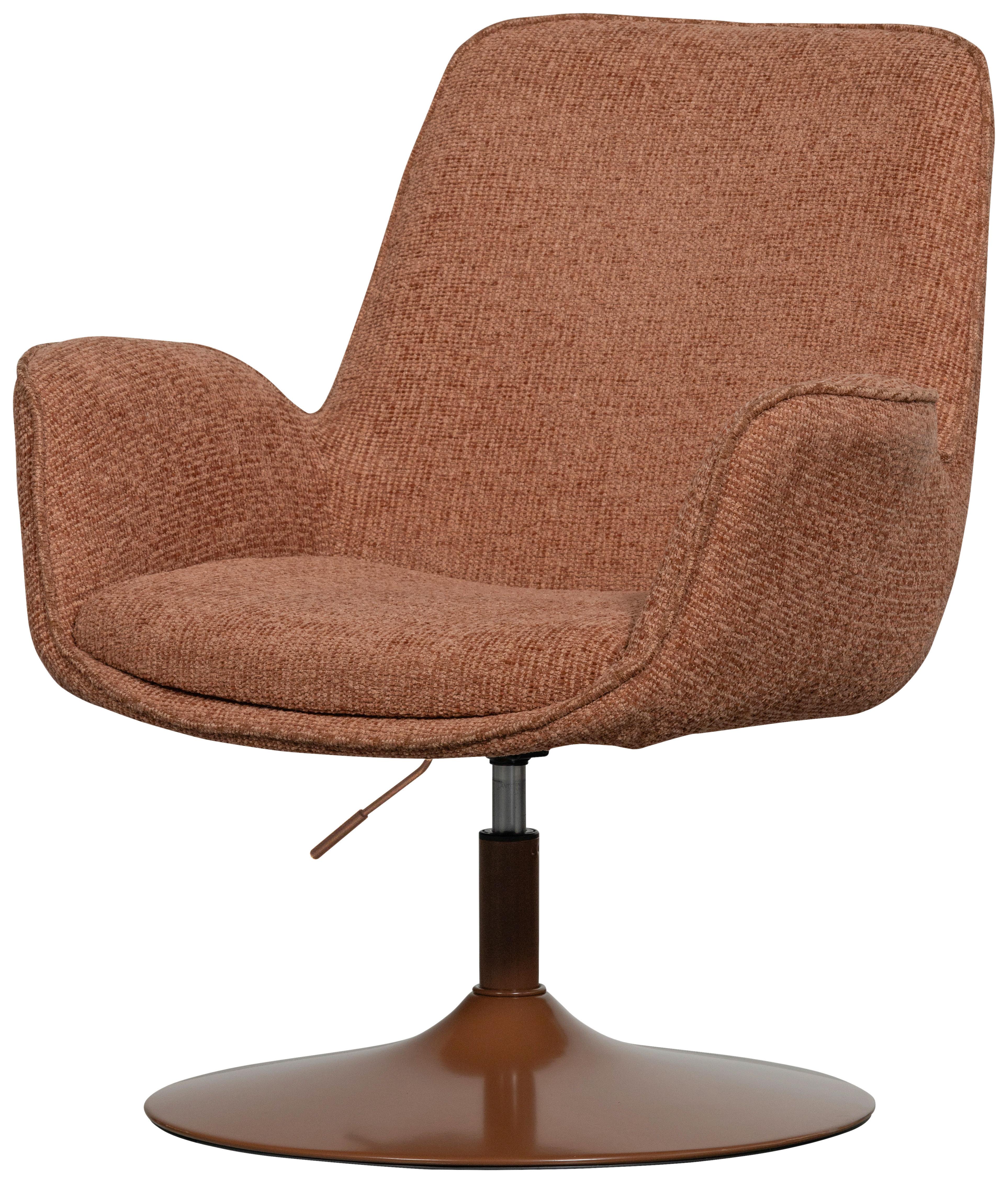 Sessel Marten Orange B: 79cm - Orange, Design, Textil/Metall (79/91/76cm) - Livetastic