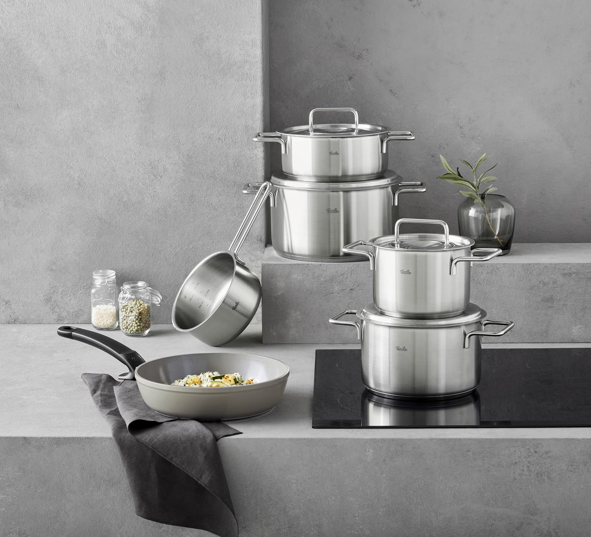 ZESTAW GARNKÓW 086-224-06-000/0 FISSLER - kolor srebrny, Basics, metal - Fissler