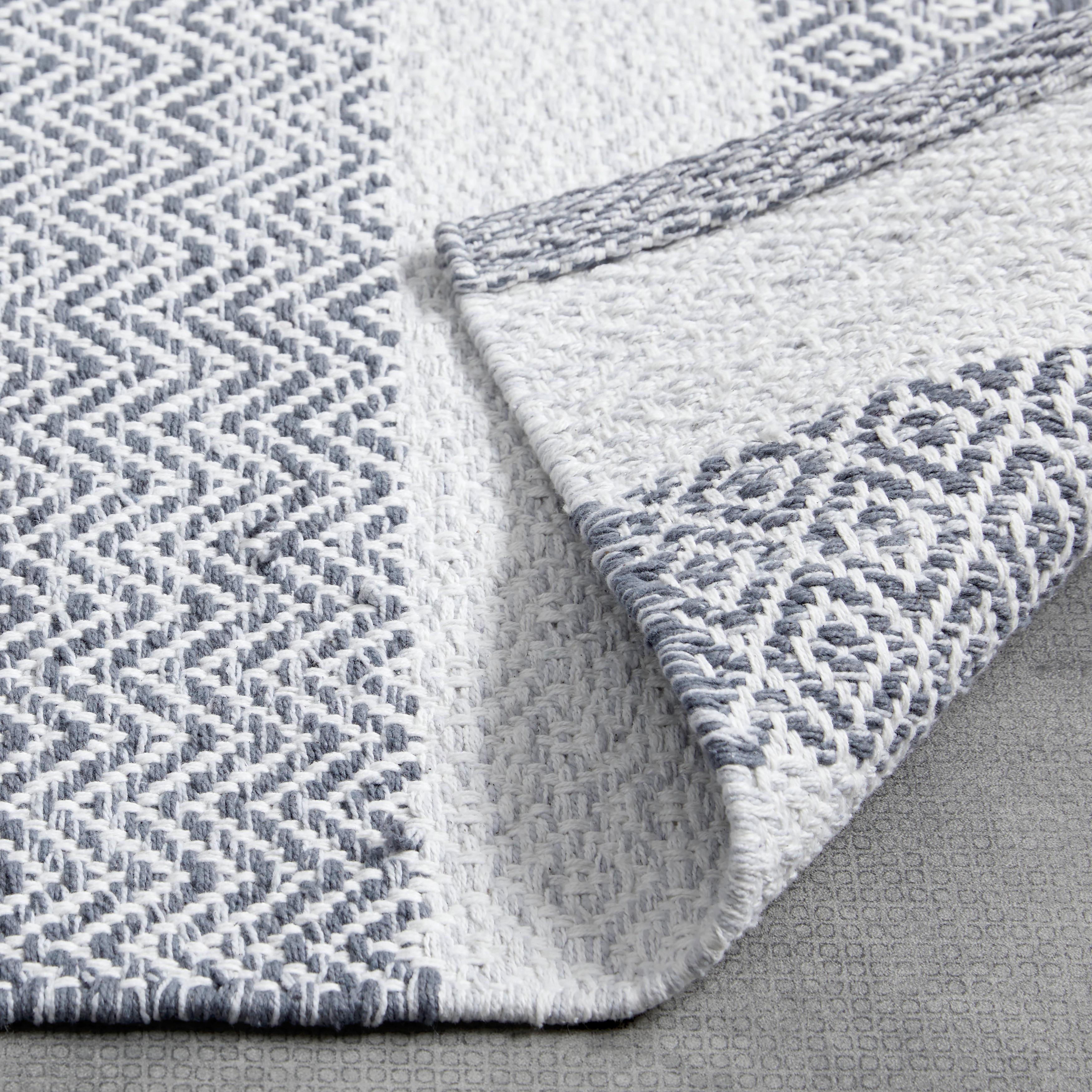 HANDVÄVD MATTA ELISA - ljusgrå, Modern, textil (60/120cm) - Modern Living