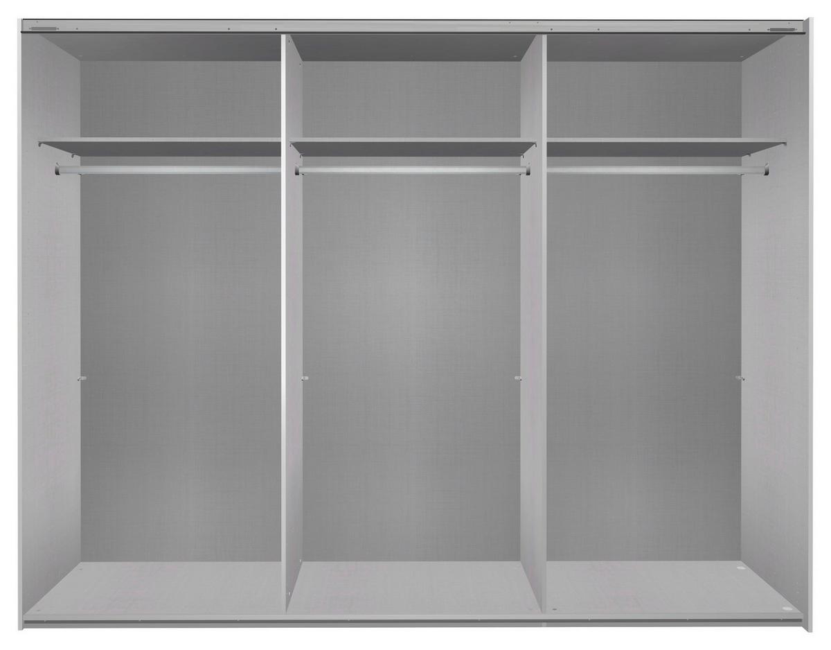 DULAP USI CULISANTE KATAR - alb/auriu, Modern, sticlă/material pe bază de lemn (270/208/64cm) - Modern Living