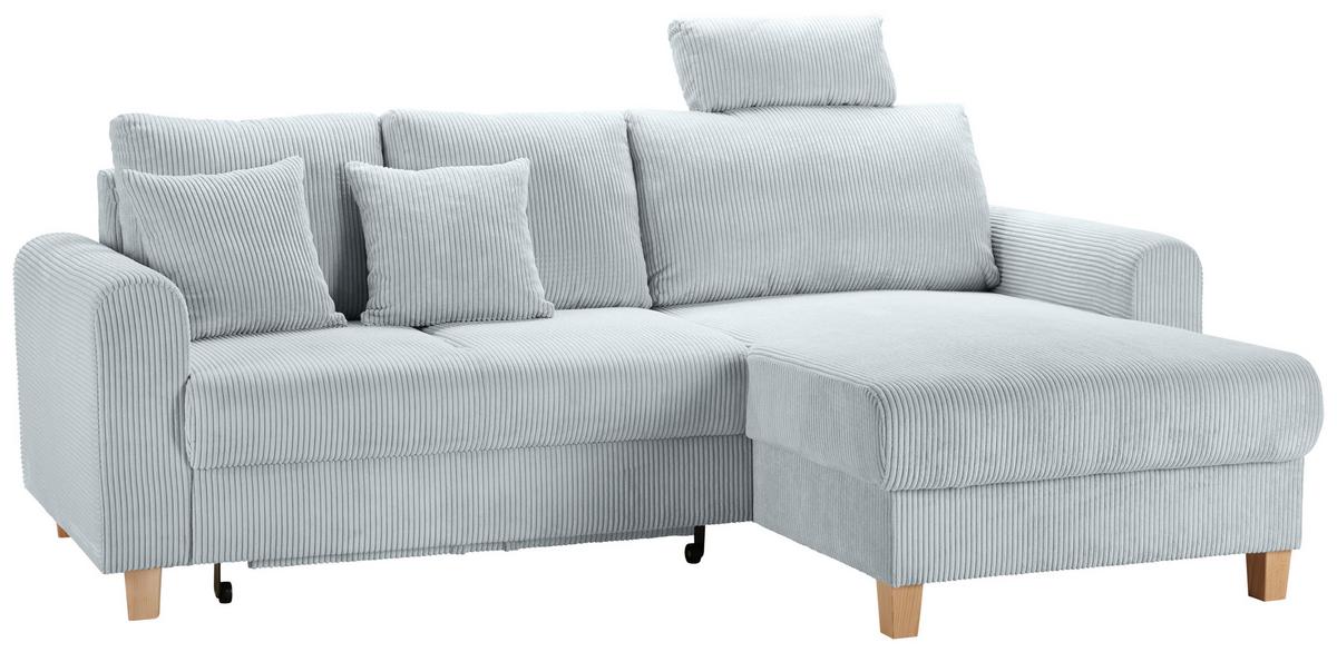 Colţar LILLE - gri, Modern, textil (232/110/156cm) - Best Price