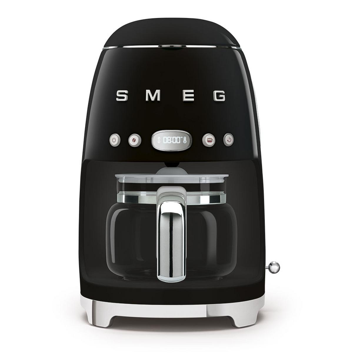 Filterkaffeemaschine DCF02BLEU - Schwarz, Glas (25,6/36,1/24,5cm) - SMEG