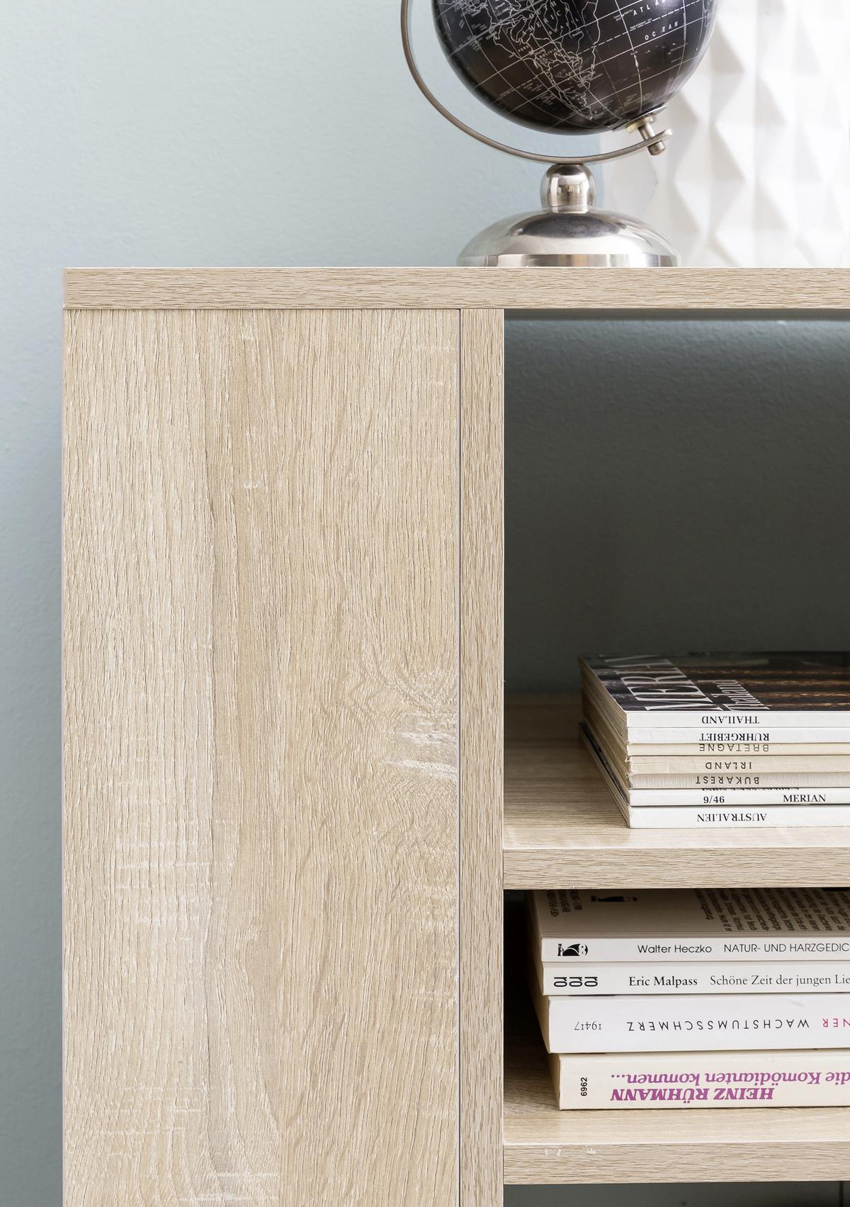 Regal Wl5.695, Hrast - barve hrasta, Konvencionalno, umetna masa/leseni material (60/75/35cm) - MID.YOU