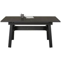 Ausziehtisch in Anthrazit/Schieferfarben - Schieferfarben/Anthrazit, MODERN, Holzwerkstoff/Metall (160-205/90/75cm) - Premium Living