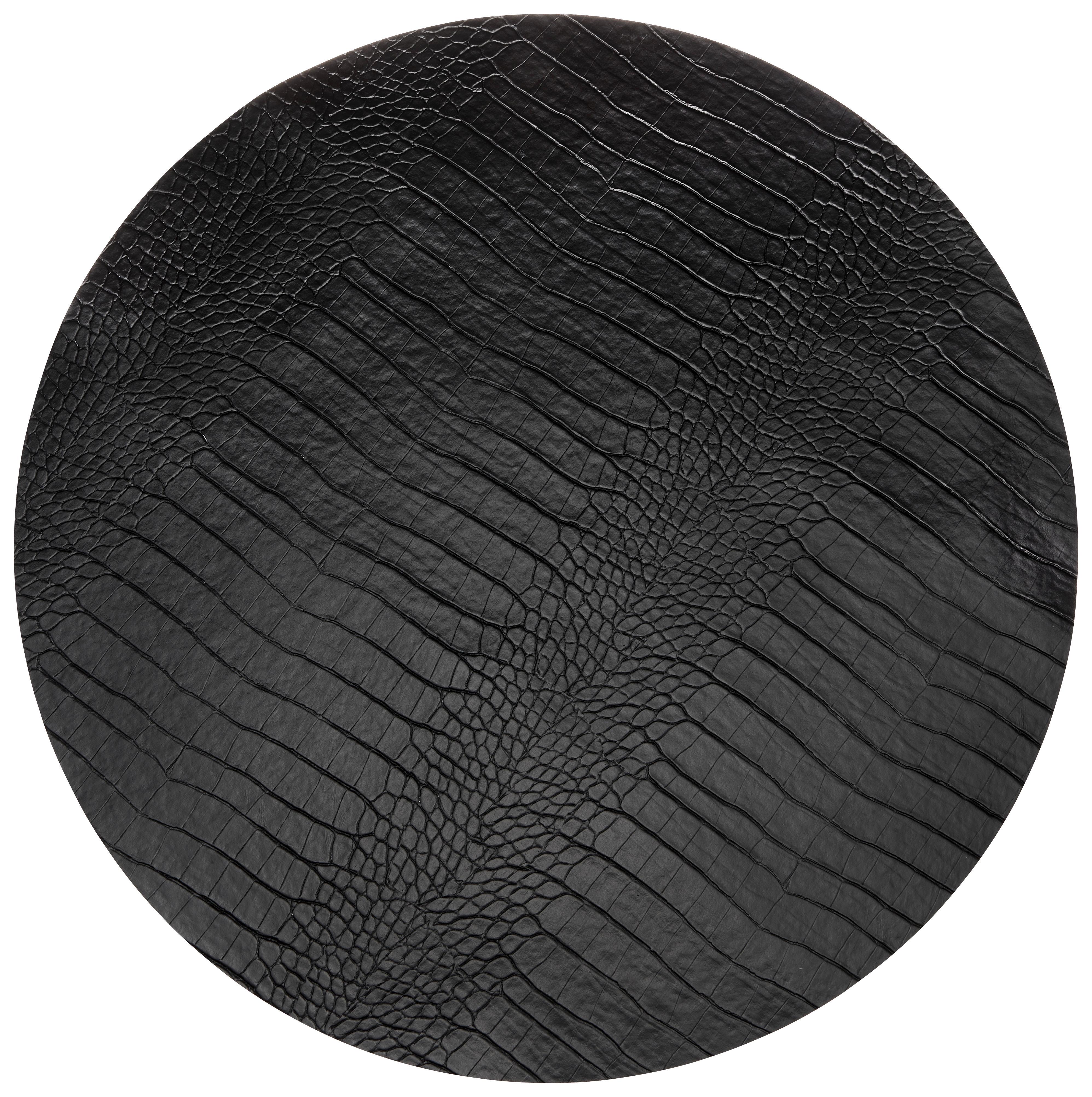 Étkezőalátét Snake - fekete/fehér, Modern, bőr (38cm)