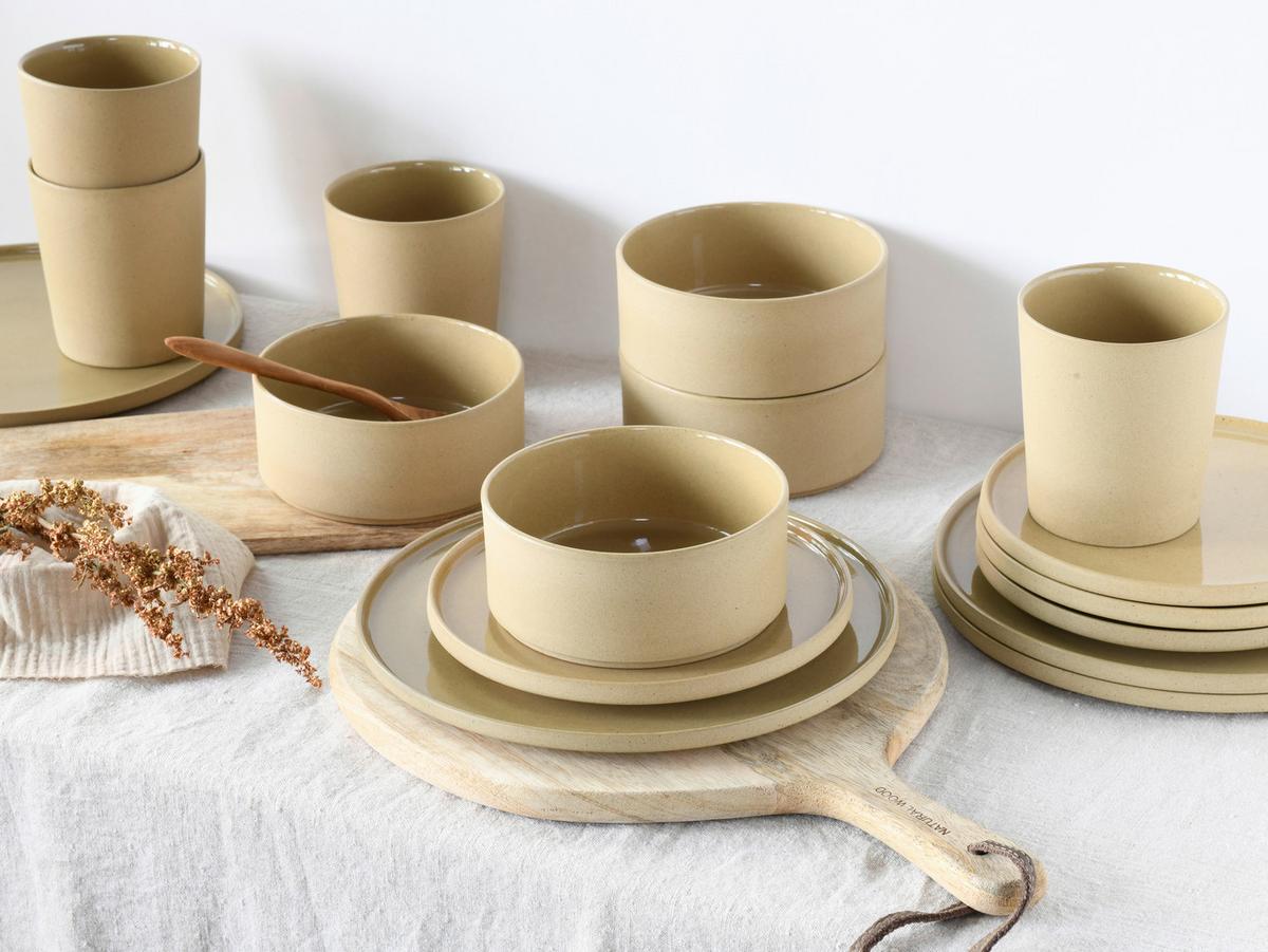 Kombinirani Servis Futuro Sand, 8-Delni - peščene barve, Trend, keramika - Creatable