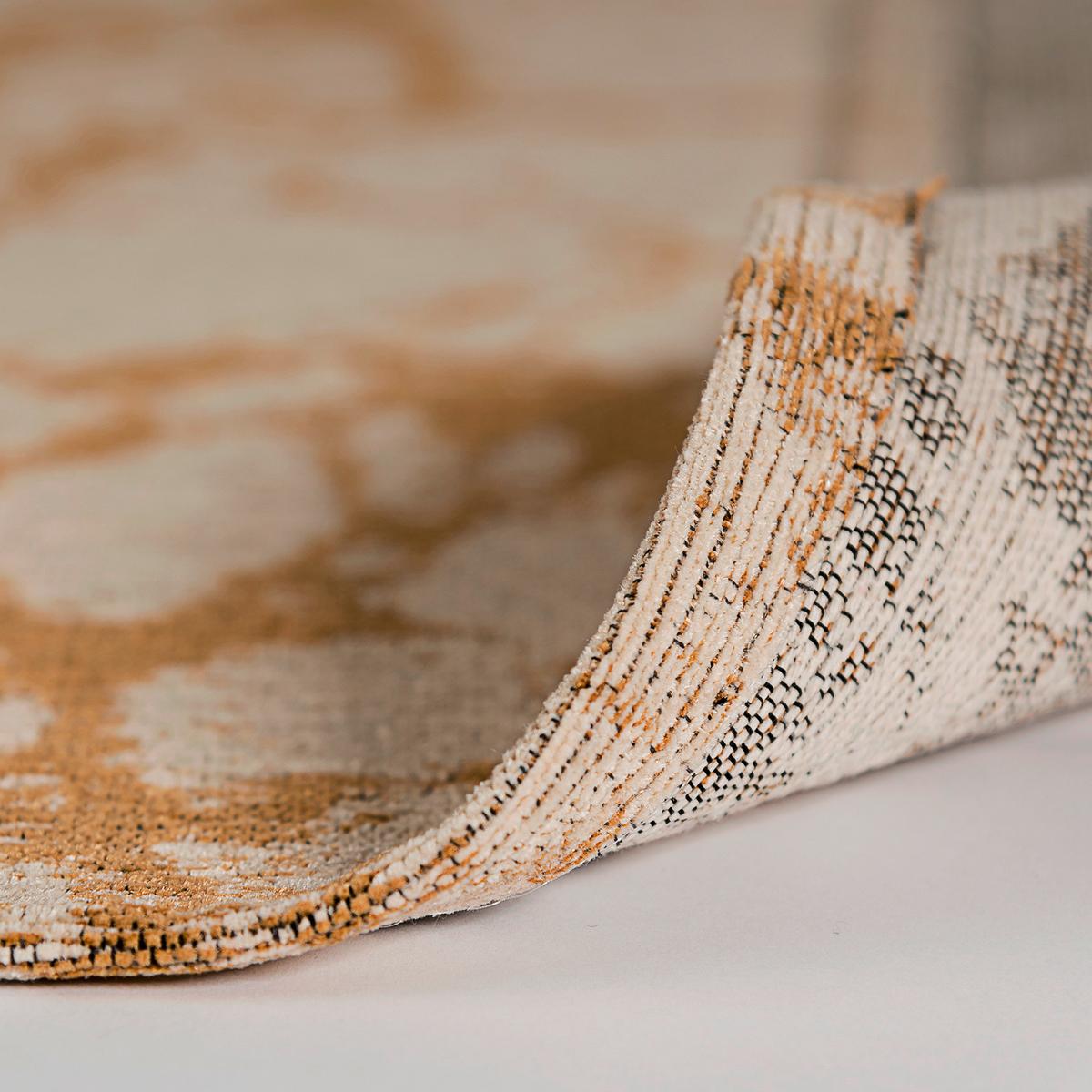 Webteppich Marble Cotton ca. 160x230cm - Beige/Goldfarben, MODERN, Textil (160/230cm)