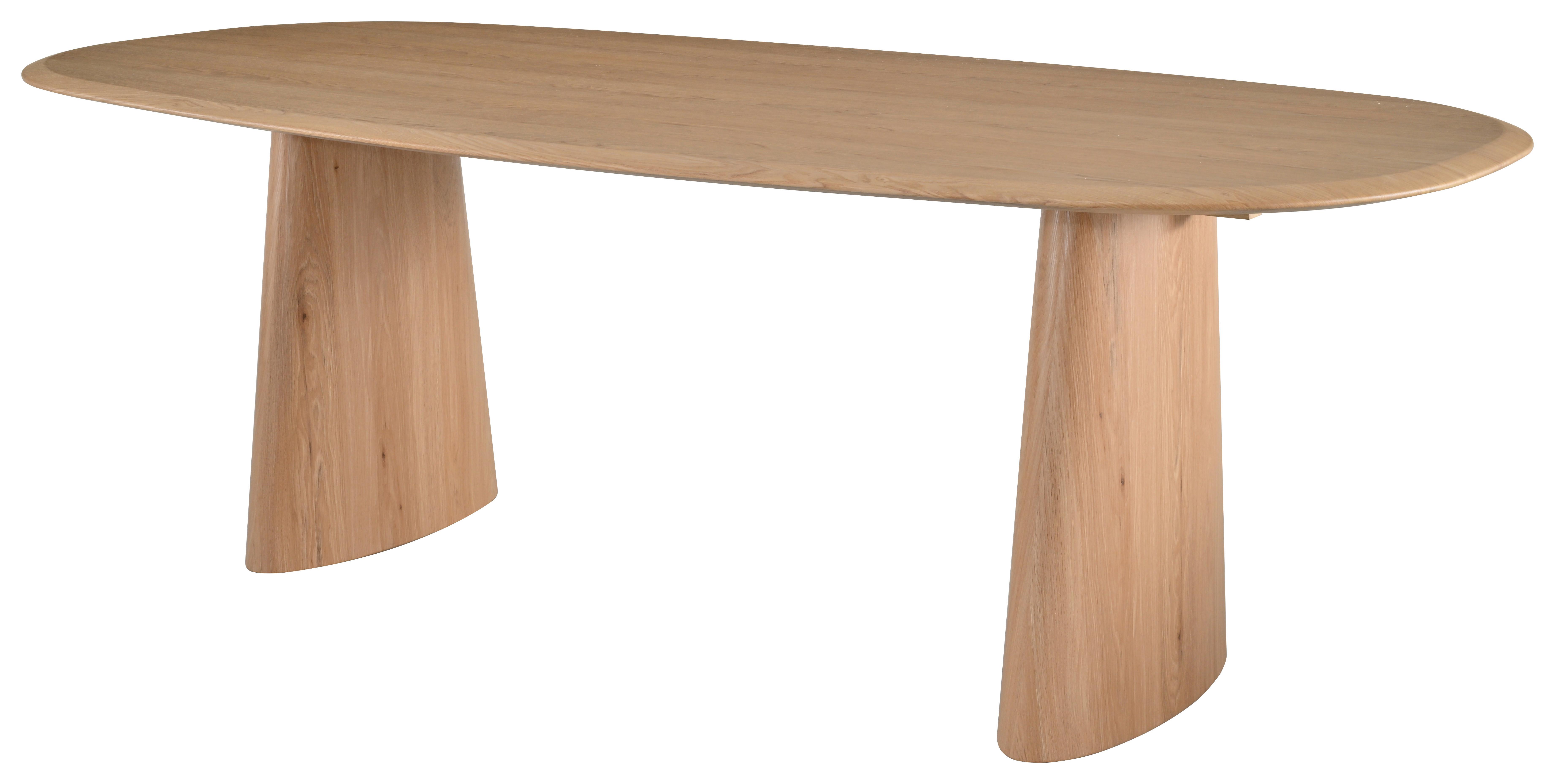 Jedilna Miza Palma, Barva Hrasta, 220x110 - naravne barve, Moderno, leseni material/les (220/110/75cm) - MID.YOU