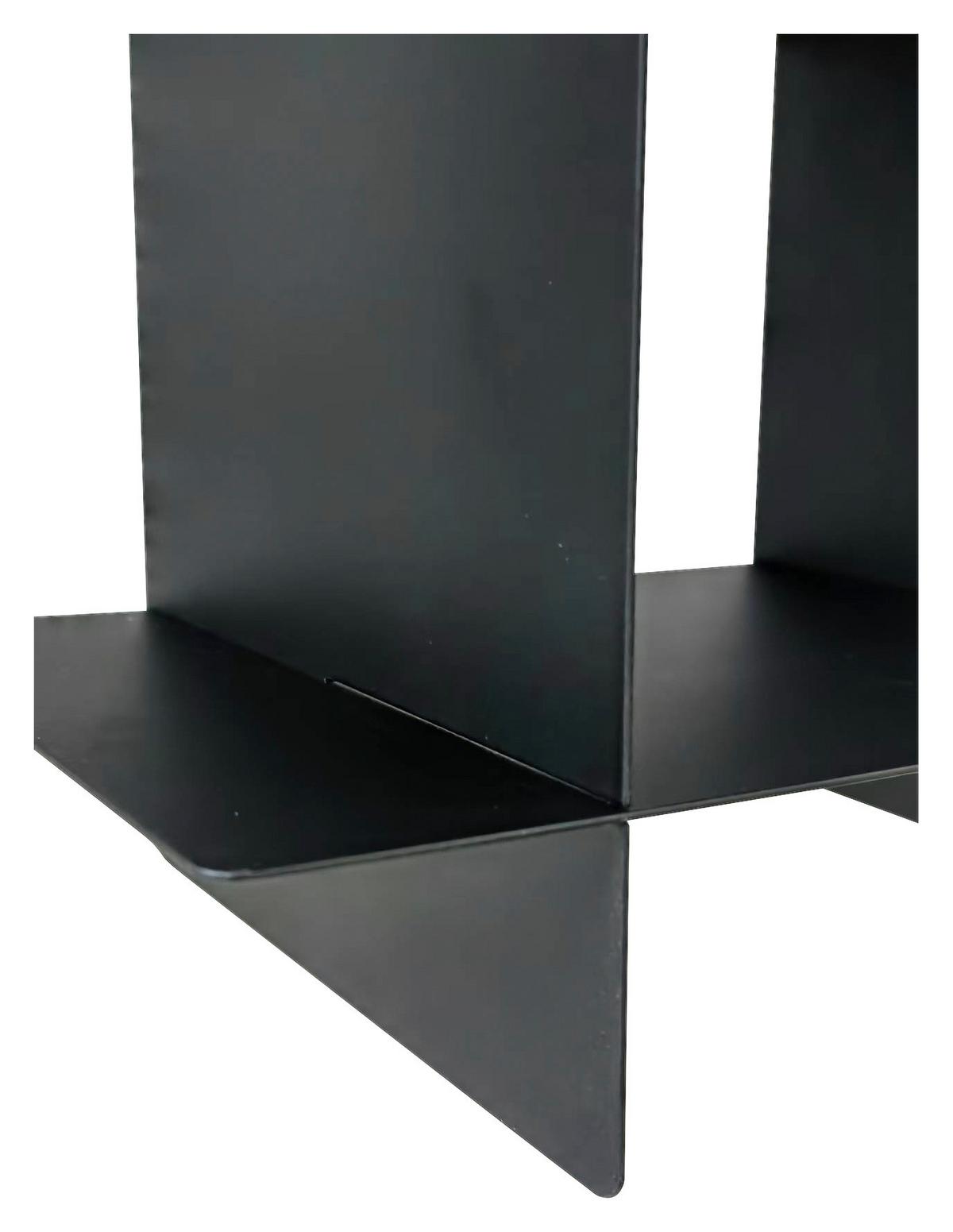 REGAŁ ŚCIENNY CHRIS - czarny, Basics, metal (40/40/15cm) - Landscape