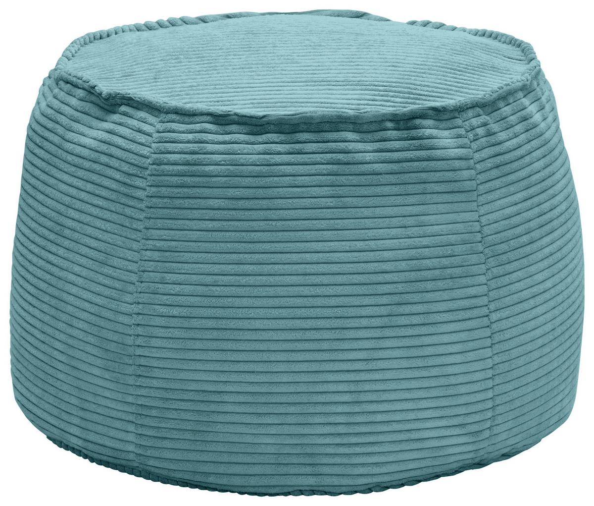 Hocker Lucylla Petrol - Petrol, MODERN, Textil (60/60/38cm) - Mömax