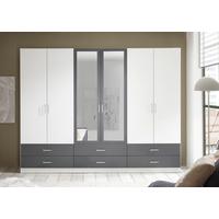 Ormar S Klasičnim Vratima Janne - boja aluminijuma/bela, Konvencionalno, staklo/pločasti materijal (272/211/55cm)