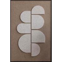 BILD FELTRO-2-D-80X120-AKVELT-BAKZW - Schwarz/Braun, Basics, Holz/Kunststoff (80/120/10cm) - Wandkraft