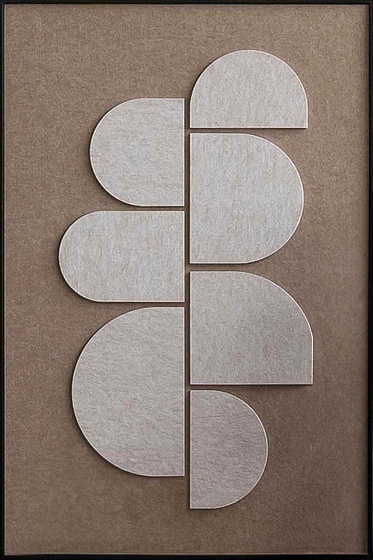 BILD FELTRO-2-D-80X120-AKVELT-BAKZW - Schwarz/Braun, Basics, Holz/Kunststoff (80/120/10cm) - Wandkraft